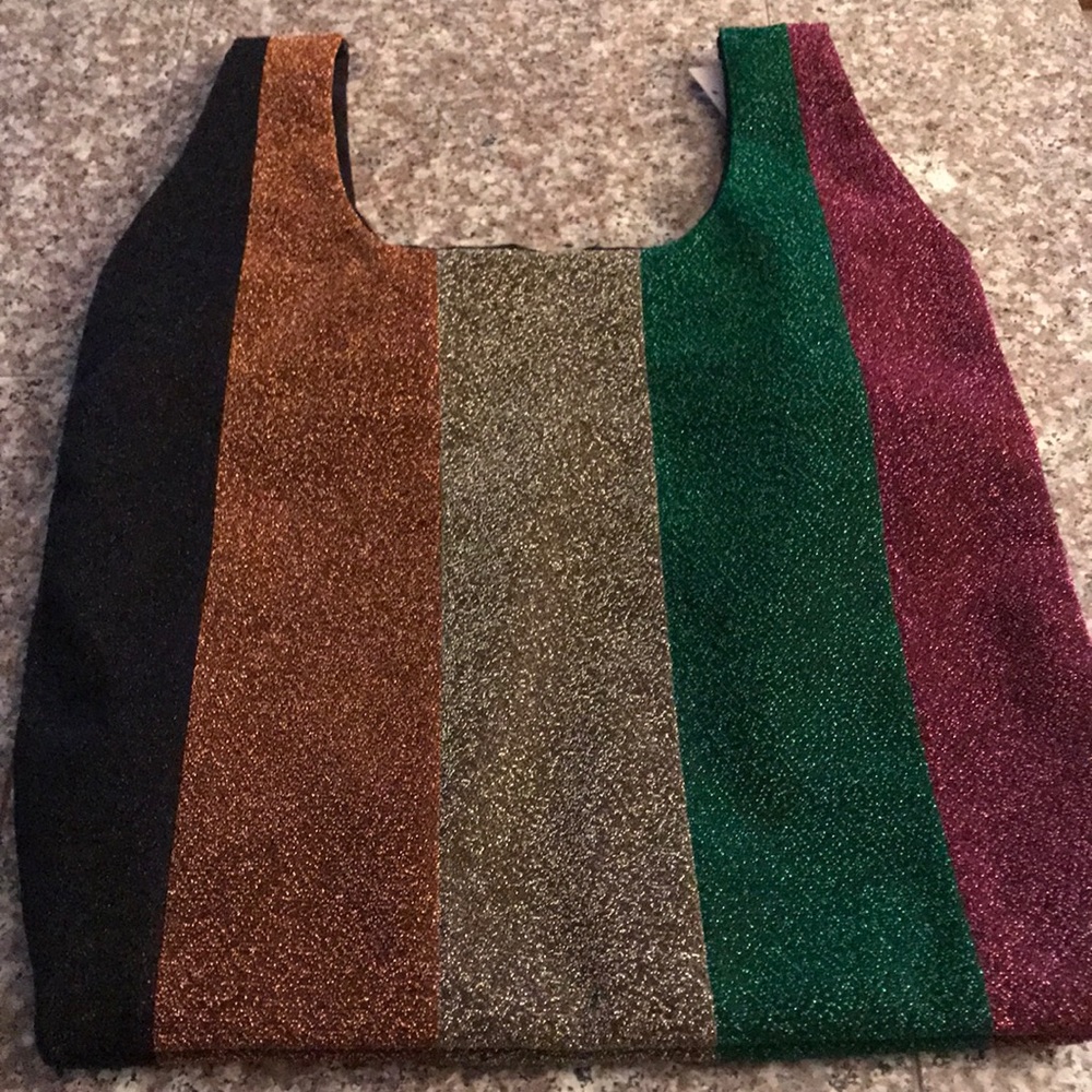 sold out rare urban outfitters glitter purse tote